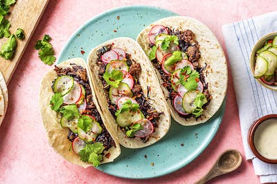 Hello Fresh Tacos and Quesadillas|Sweet Potato and Black Bean Tacos|Sesame Beef Tacos