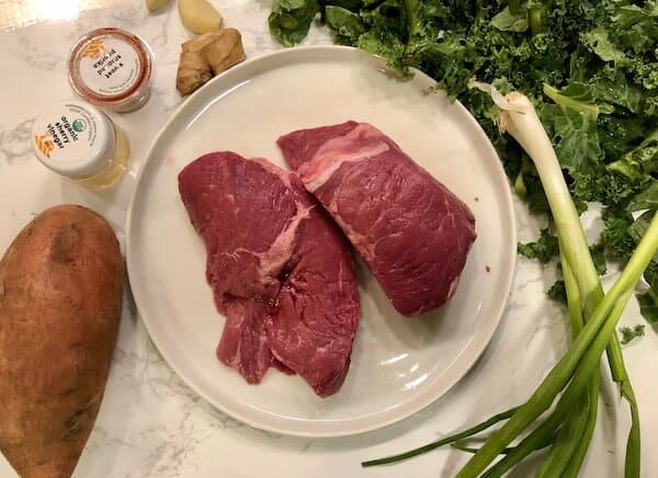 BLUE APRON VS SUN BASKET- STEAK DISHES (1)|Parisian Steak Frites- blue apron|Steak and roasted sweet potatoes by Sun Basket